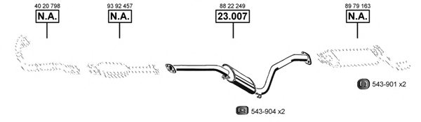 ASMET SA231365 Exhaust System